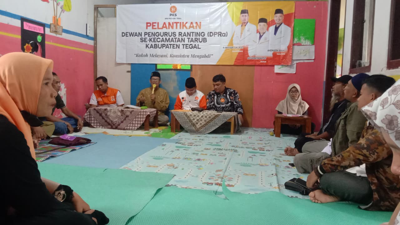 Pelantikan DPRa PKS Tarub: Rocki Purnando Tekankan Politik Berakhlak dan Pelayanan Rakyat